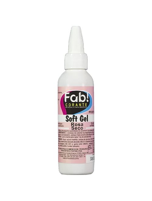 Corante Soft Gel Rosa Seco 25g - Fab