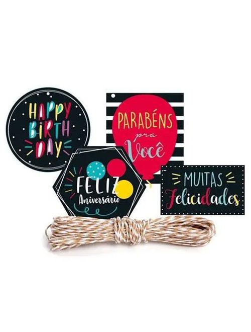Kit Fechamento de Presente Aniversário c/13 - Cromus