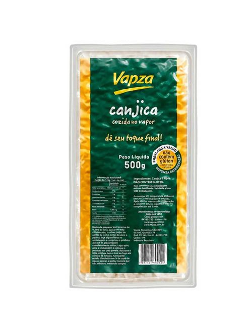 Canjica Mugunzá Cozida no Vapor 500g - Vapza