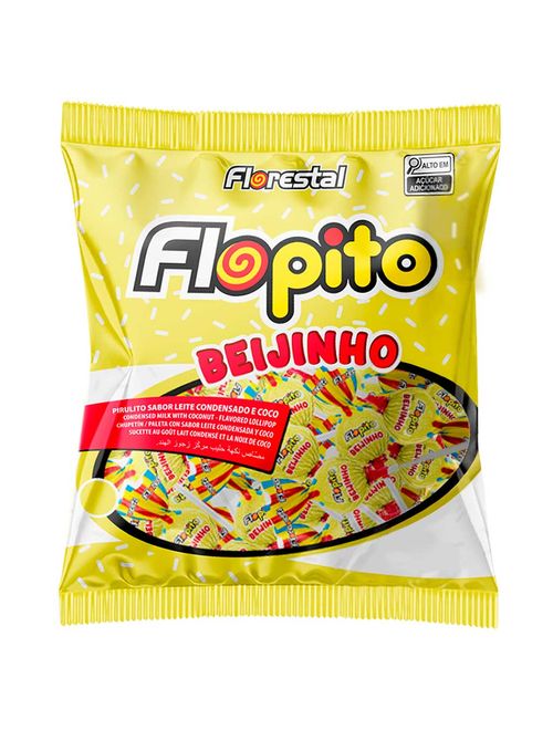 Pirulito Flopito Beijinho 500g - Florestal