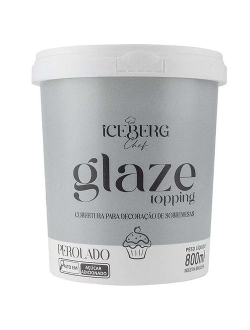 Cobertura Glaze Topping Dourado 800ml - IcebergChef