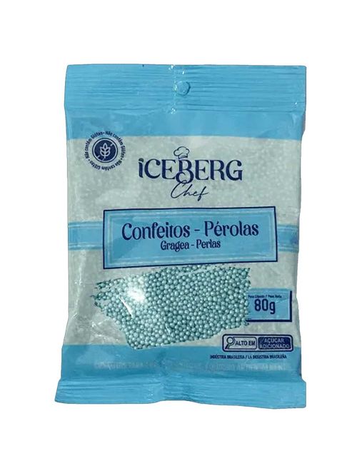 Confeito Pérola Azul 80g - Iceberg Chef
