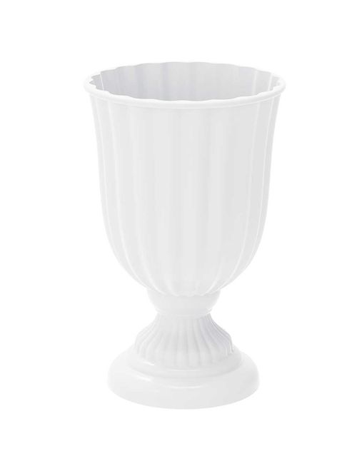 Vaso Dubai Pequeno Branco 13X21cm - Produfest