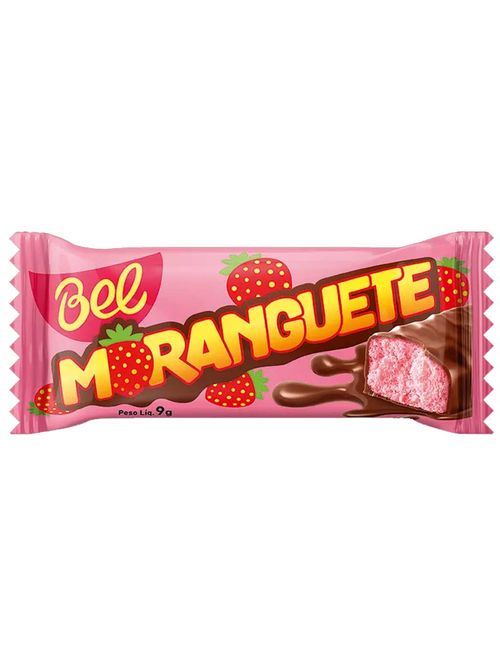 Bombom Morango Cobertura Chocolate Moranguete 450g - Bel