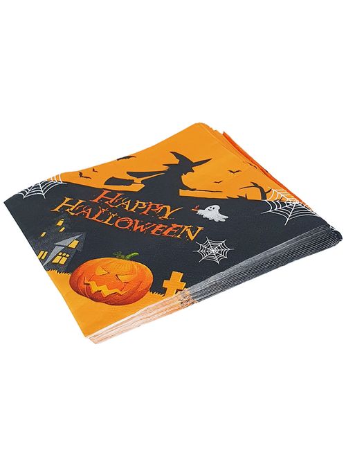 Halloween Guardanapo Bruxa 33x33cm c/20 - Silver Festas