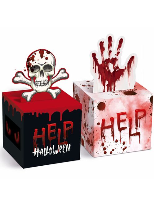 Halloween Caixa Pop-Up Help 9x9x8,5cm Sortida Un - Cromus