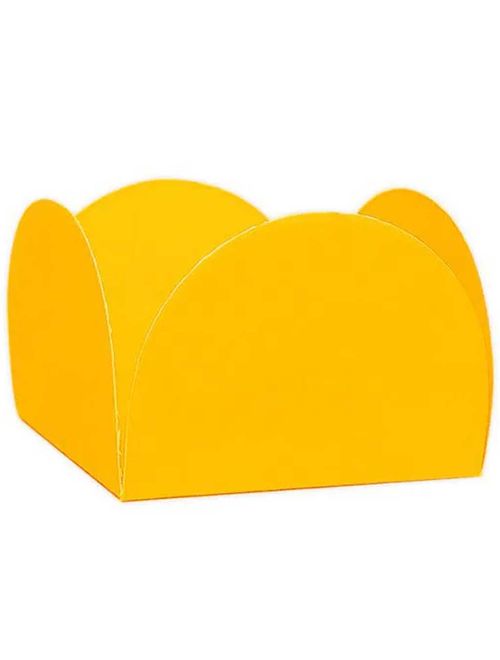 Forminha para Doces Amarela 4 Pétalas c/50 - NC Toys