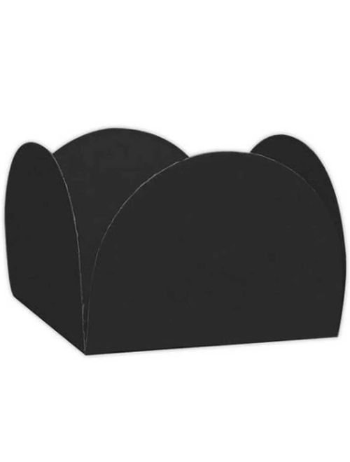 Forminha para Doces Preto 4 Pétalas c/50 - NC Toys