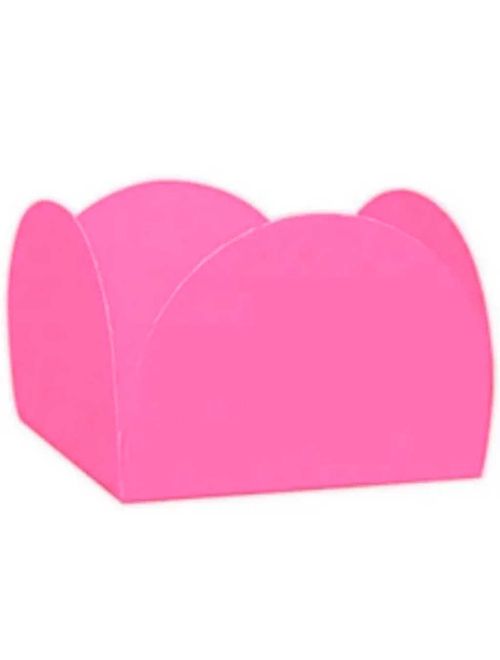 Forminha para Doces Rosa Neon 4 Pétalas c/50 - NC Toys