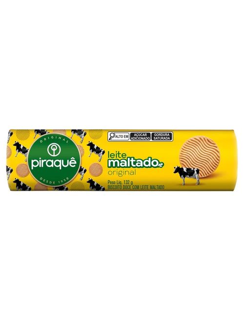 Biscoito Leite Maltado Tradicional 132g - Piraquê