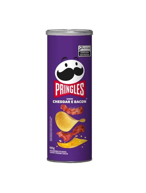 Batata Cheddar e Bacon 105g - Pringles