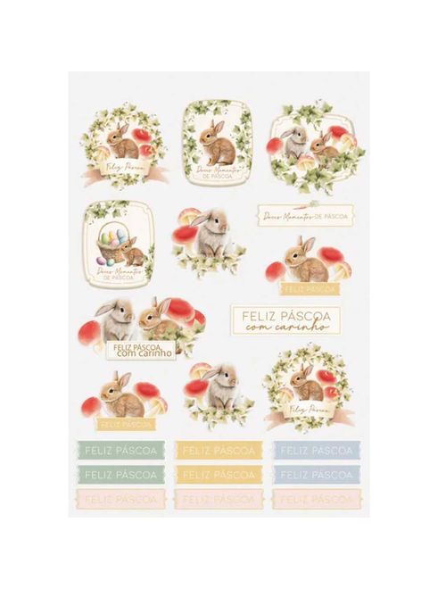 Etiquetas Adesivas Doces Momentos c/42 - Cromus