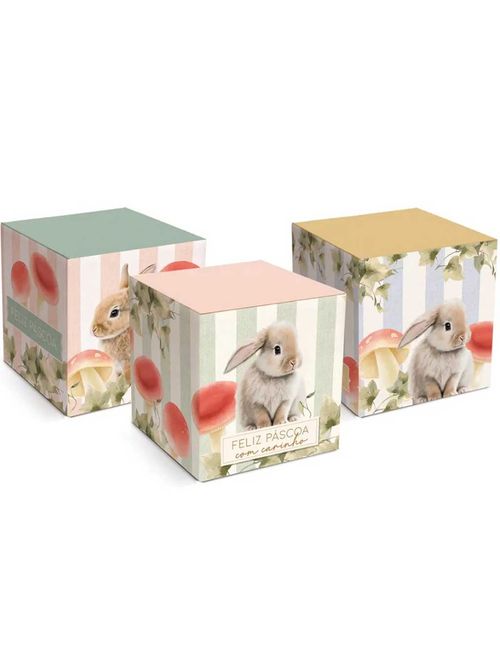 Caixa Pop Feliz Páscoa Breeze Sortida 7x7x7cm c/1 - Cromus
