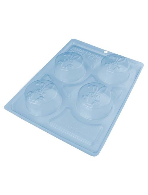 Forma PVC Silicone Pão de Mel Coelho Pequeno Ref.10562 - BWB