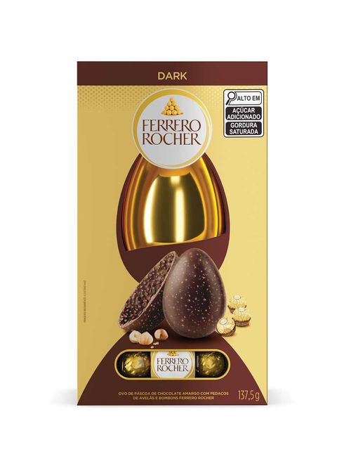Ovo de Páscoa Ferrero Rocher Dark 137,5g - Ferrero