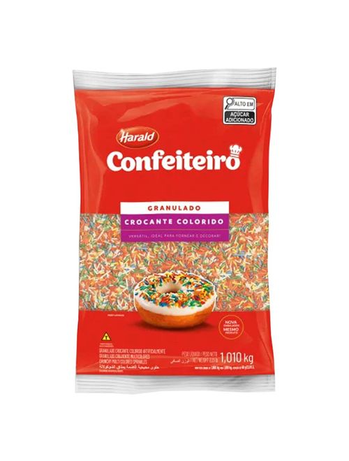 Chocolate Granulado Colorido Confeiteiro 1,01kg - Harald