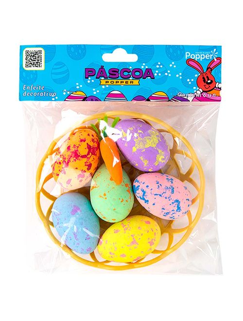 Ovos Decorativos de Páscoa c/6 - Popper