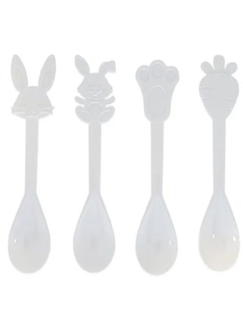 Colher de Páscoa Branca c/12 - Festplastik