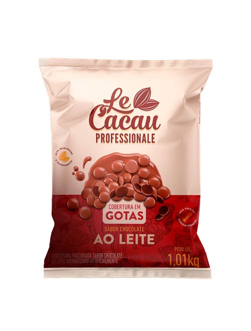 Gotas de Chocolate Fracionado Ao Leite 1,01kg - Le Cacau