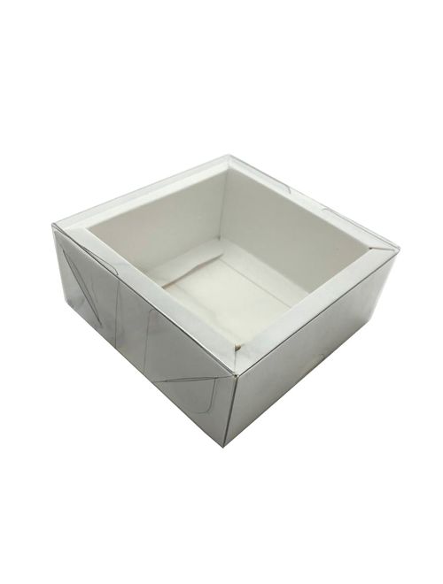 Caixa Moldura Quadrada Branca N1 8x8x4cm - Yinpack