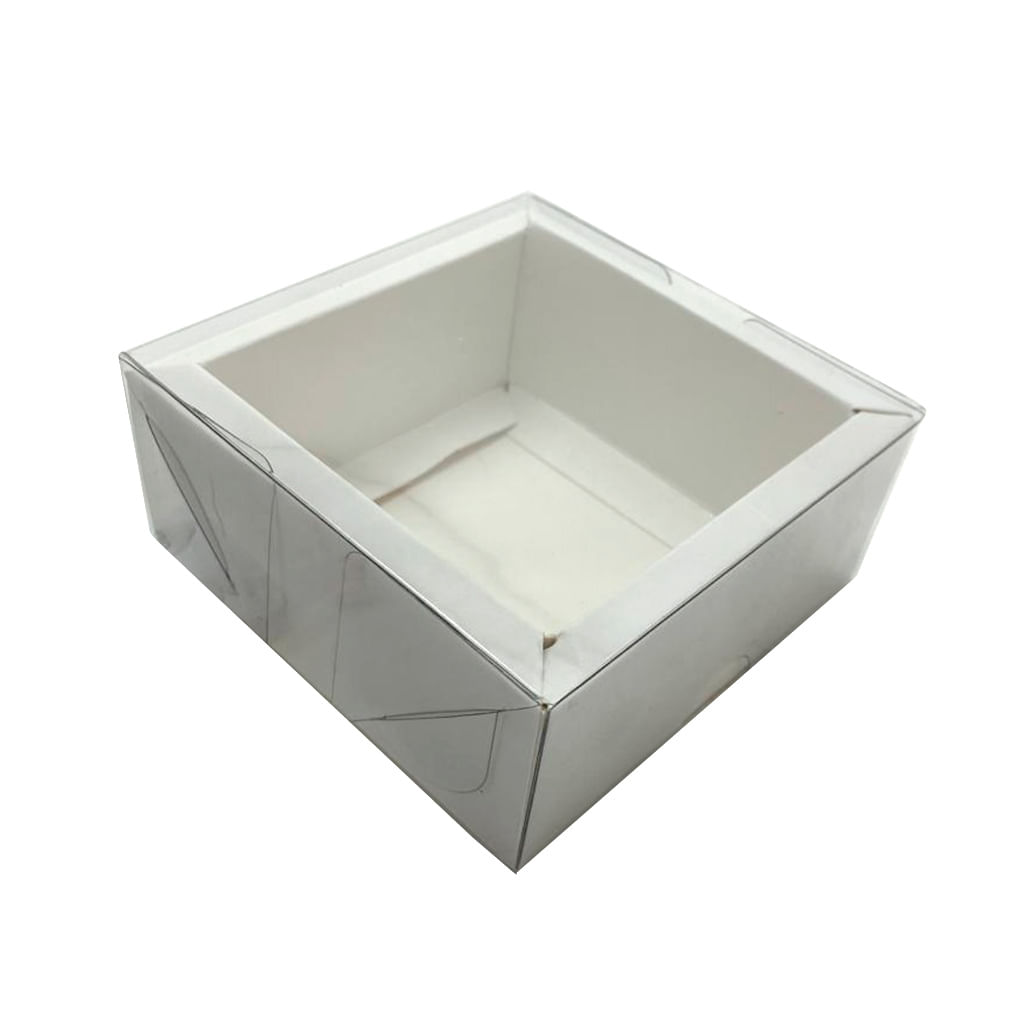 はち PSD Caixa Moldura Quadrada Branca N1 8x8x4cm - Yinpack - Doce Malu