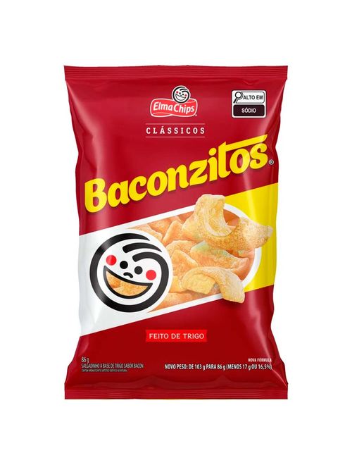 Salgadinho Baconzitos 86g - Elma Chips