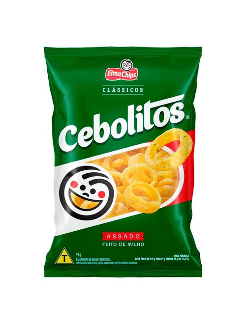 Salgadinho Cebolitos 91g - Elma Chips