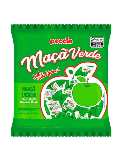 Bala Mastigável Maçã Verde 400g - Peccin