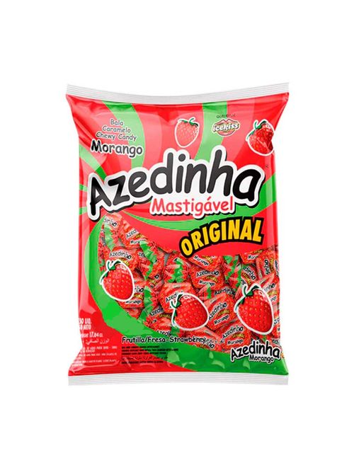 Bala Mastigável Azedinha Morango Ice Kiss 100g - Cory