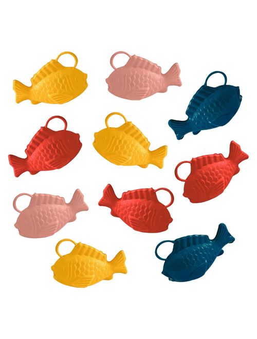 Peixe Plástico Decorativo Sortido c/10 - KLF