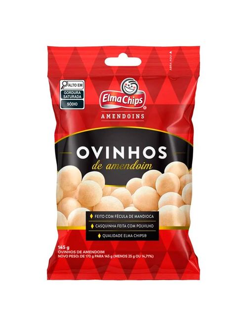 Ovinhos de Amendoim 145g - Elma Chips