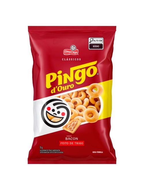 Salgadinho Pingo Douro Bacon 76g - Elma Chips