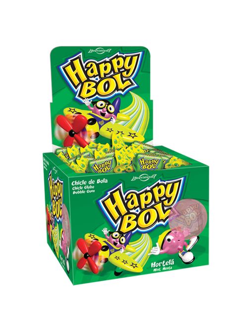 Chiclete Happy Boll Hortelã c/46 - Boavistense