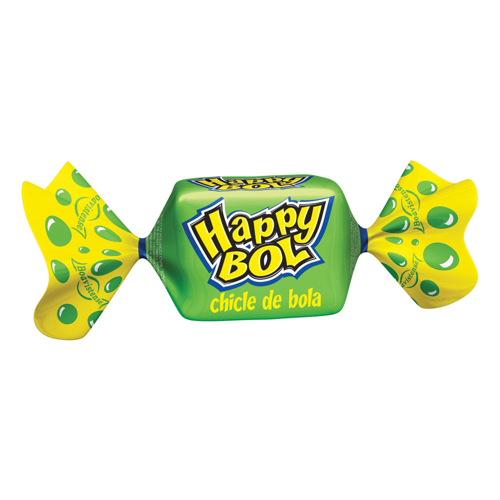 Chiclete Happy Boll Hortelã c/46 - Boavistense - Doce Malu