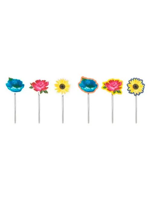 Pick Decorativo para Docinhos Flores Arraial c/12 - Cromus