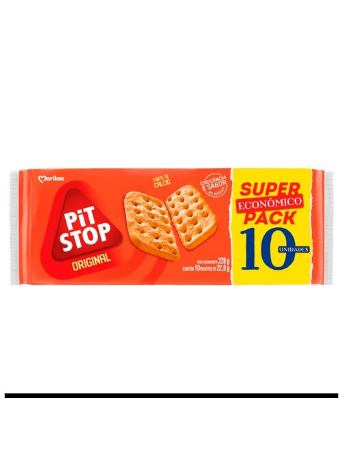 Biscoito Pit Stop Original 22,8g c/10 - Marilan