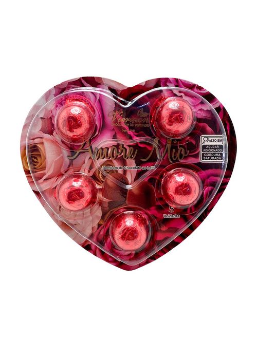Bombom de Chocolate Ao Leite Crocante Amore Mio 62g - Viermon