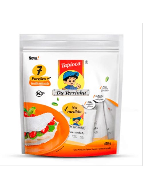 Goma Pronta Tapioca Sachê Individual c/7 - Da Terrinha