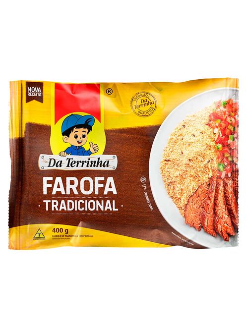 Farofa Pronta Tradicional 400g - Da Terrinha