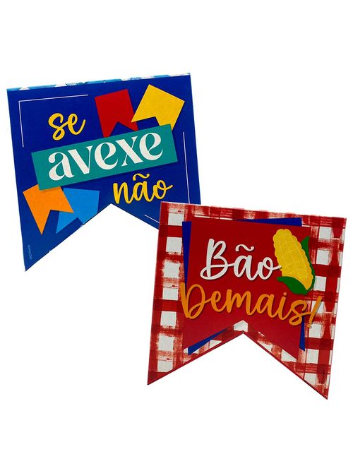 Festa Junina Arraiá Caixa Bandeirinha para 5 Doces - Cromus