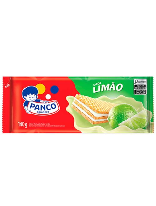 Biscoito Wafer Recheado Limão 140g - Panco