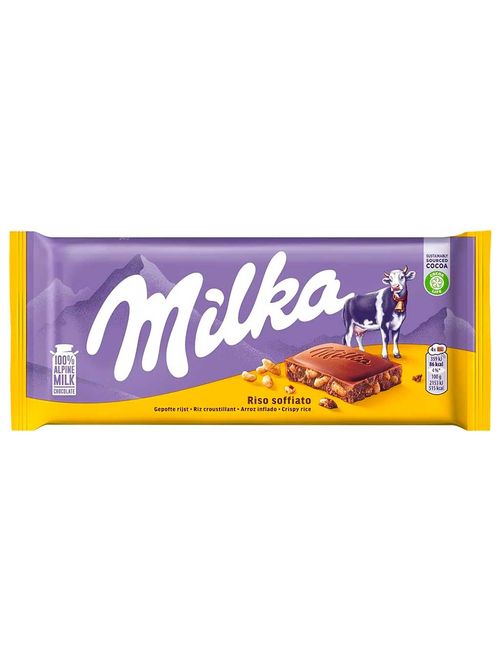 Tablete de Chocolate Crispy Rice 100g - Milka
