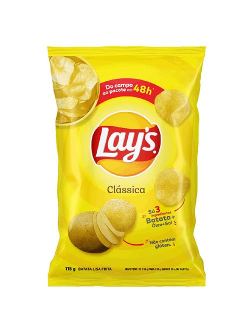Batata Lays Clássica 115g - Elma Chips
