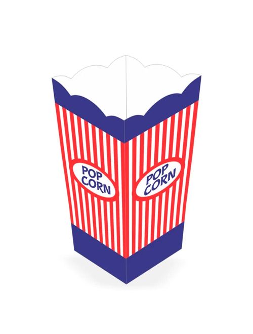 Caixa para Pipoca Pop Corn Azul c/10 - NC Toys
