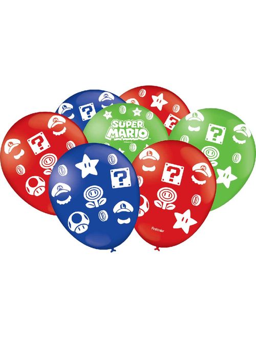 Super Mario Balão 9 polegadas c/25 - Festcolor