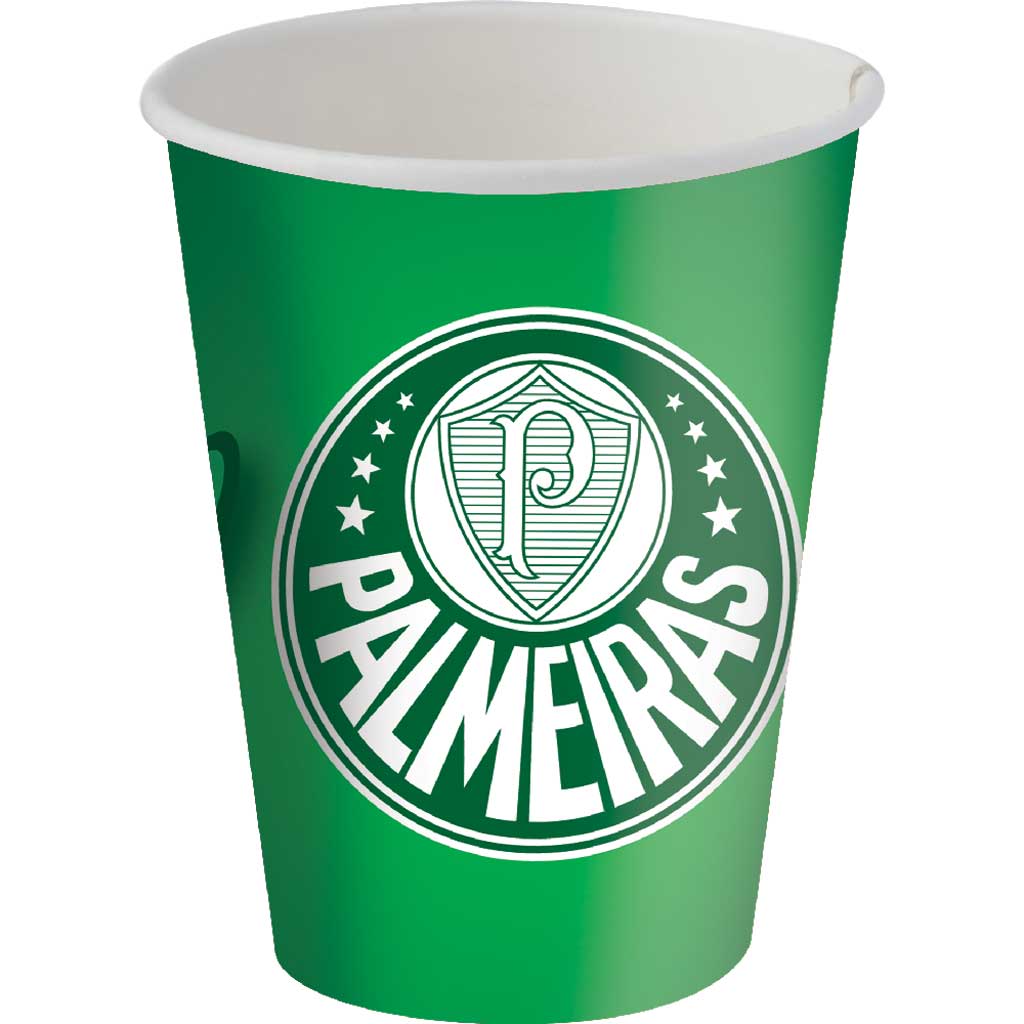 Encontraproduto.com.br - Palmeiras Copo Papel 200ml c/8 - Festcolor