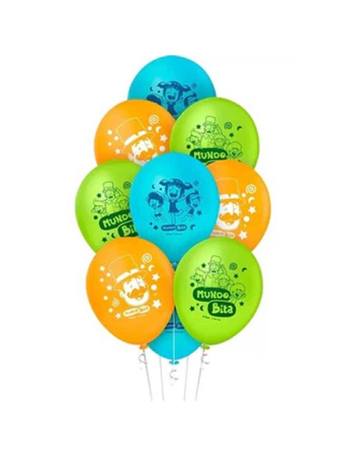Mundo Bita Balão Decorado 9 Polegadas c/25 - Regina