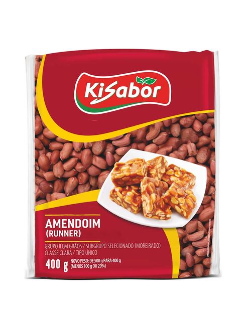 Amendoim Cru 400g - KiSabor