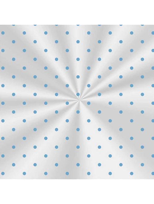 Saco Incolor Decorado Poá Azul 10x14cm c/50 - Cromus