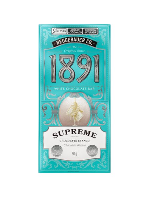 Tablete de Chocolate 1891 Branco Supreme 90g - Neugebauer